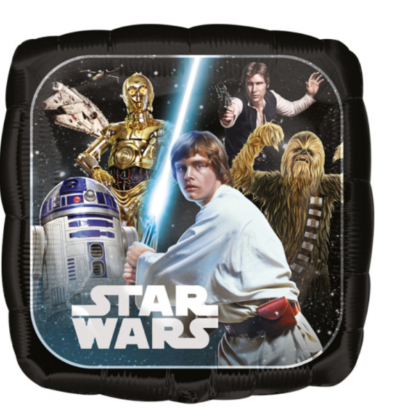 Folienballon - Star Wars, eckig - ø 43cm